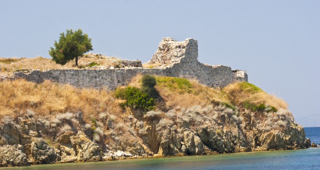 a byzantine fortress in the cape of Sithonia, Toroni.